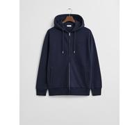 GANT Herren Tonal Shield Sweatjacke (4XL) EVENING Blau