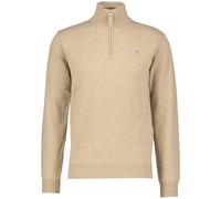 GANT Herren Superfine Lambswool Half Zip Pullover, DK. Sand Melange, XX-Large