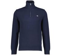 Gant Herren Troyer CASUAL COTTON HALF ZIP, marine, Gr. L