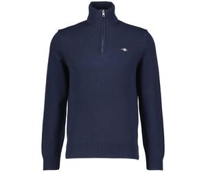 Gant Herren Troyer CASUAL COTTON HALF ZIP, marine, Gr. XL