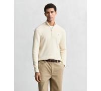 GANT Herren Troyer mit Mini-Zopfstrickmuster (5XL) CREAM