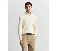 GANT Herren Troyer mit Mini-Zopfstrickmuster (XL) CREAM