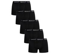 GANT Herren Trunk Boxershorts – 5er-Pack, Schwarz, Größe M (EU)