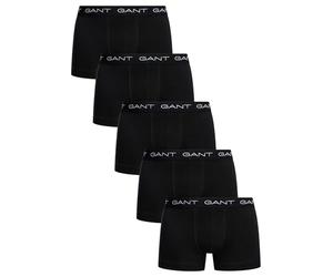 GANT Herren Trunk 5-Pack Boxershorts, Schwarz, S EU