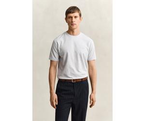 GANT Herren Two-Toned Piqué T-Shirt (4XL) Grau MELANGE