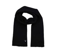 GANT Herren Unisex. Wool Knit Scarf Schal, Black, Einheitsgröße