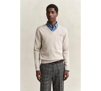 GANT Herren V-Neck Pullover aus Baumwolle (XL) CLAY BEIGE