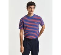 GANT Herren Waffle T-Shirt mit Streifen (L) RICH Blau