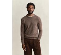 GANT Herren Wollmix Rundhalspullover mit Noppenstruktur (4XL) FADED TAUPE