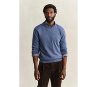 GANT Herren Wollmix Rundhalspullover mit Noppenstruktur (S) Blau HORIZON