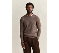 GANT Herren Wollmix Rundhalspullover mit Noppenstruktur (S) FADED TAUPE