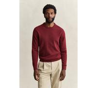GANT Herren Wollmix Rundhalspullover mit Noppenstruktur (XXXL) PLUMPED Rot
