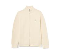 GANT Herren Zipped Textured Cotton Cardigan Strickjacke, Cream, XX-Large