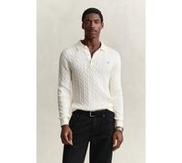 GANT Herren Zopfstrick Polopullover aus Baumwolle (4XL) CREAM