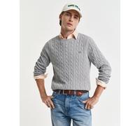 Gant Cable Pullover 5XL Grey Melange