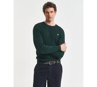 GANT Herren Cotton Cable C-Neck Pullover, Tartan Green, 3XL