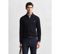 GANT Herren Zopfstrick Troyer aus Baumwolle (M) EVENING Blau