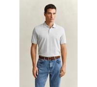 GANT Regular Fit Poloshirt Kurzarm grau