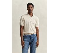 Gant 2Tone Piqué Poloshirt Ecru - Größe M Beige M
