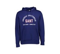 Gant Hoodie Herren Regular Fit Baumwolle blau, M