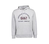 Gant Hoodie Herren Regular Fit Baumwolle grau, M