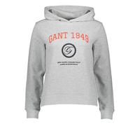 Gant Crest Kapuzenpullover S Light Grey Melange