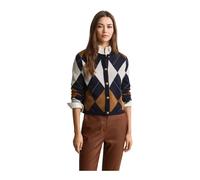 Gant - Jacquard Diamond Cardigan - - Knitwear - Damen - Mehrfarbig - S