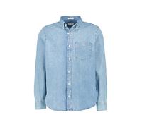 Gant Jeanshemd Herren Regular Fit Langarm Baumwolle blau, L