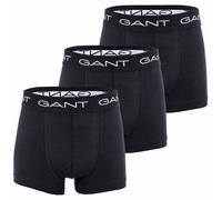 GANT Jungen Boxer Shorts, 3er Pack - Trunks, Cotton Stretch, einfarbig Schwarz 134/140