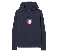 GANT Jungen Sweatshirt - Teen Boys SHIELD Hoodie, Kapuzen-Pullover, Logo, uni Dunkelblau / 134/140 134/140 Blau