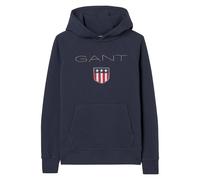 GANT Jungen Sweatshirt - Teen Boys SHIELD Hoodie, Kapuzen-Pullover, Logo, uni Dunkelblau 134/140