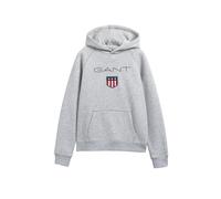 GANT Jungen Sweatshirt - Teen Boys SHIELD Hoodie, Kapuzen-Pullover, Logo, uni Grau 170