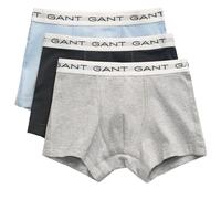GANT Jungen Trunk 3-Pack Boxershorts, Light Grey Melange, 122-128 EU