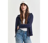 GANT Damen Shield Zip Hoodie Kapuzenpullover, Evening Blue, XS EU