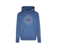 Kapuzensweatshirt GANT "GRAPHIC HOODIE", Herren, Gr. L, vintage blau, Sweatware, Obermaterial: 80% Baumwolle, 20% Polyester, unifarben, regular fit normal, Rundhals, eingesetzt Rippbündchen, Sweatshir