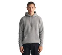 GANT Regular Fit Kapuzen Sweatshirt grau, Einfarbig