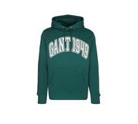 Gant Hoodie Herren Regular Fit Baumwolle grün, L
