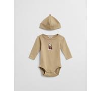 GANT Kinder Body und Beanie mit Hunde-Print (62) DARK KHAKI