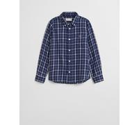 GANT Kinder Flanellhemd mit Karomuster (98/104) PERSIAN Blau