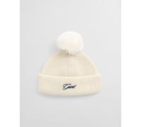 GANT Kinder Girls Pom Pom Beanie (S-M) CREAM
