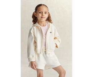 GANT Kinder Girls Verkürzte Shield Sweatjacke (122) CREAM