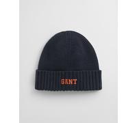 GANT Kinder Graphic Beanie aus Baumwolle (S-M) EVENING Blau