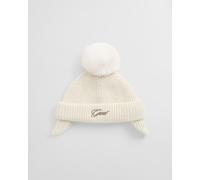 GANT Kinder Pom Pom Beanie mit Ohrenklappen (ONE SIZE) CREAM