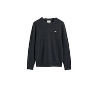 Gant - Klassischer Lamswollpullover - - Knitwear - Herren - Grau - XL