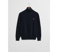 Gant Rollkragenpullover Herren Slim Fit Baumwolle blau, L