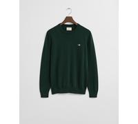 GANT - Klassischer Rundhalspullover aus Baumwolle tartan green - Gr. - M