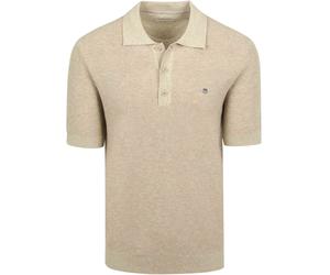 Gant Knitted Poloshirt Beige - Größe 3XL Beige 3XL