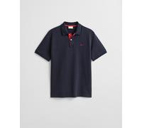 GANT Poloshirt REG Contrast Pique SS Rugger Herren Piqué Kurzarm Regular Fit Evening Blue M