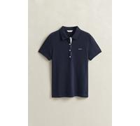 GANT Damen Kontrast Piqué Poloshirt (M) EVENING Blau