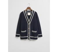 GANT Damen Kontrast Strickjacke (S)